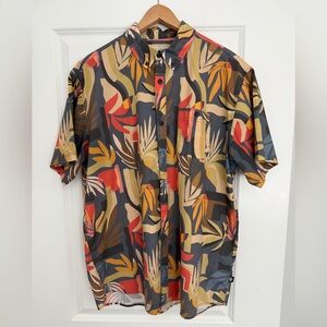 Howler bros. Button down tropical leaves XL men’s